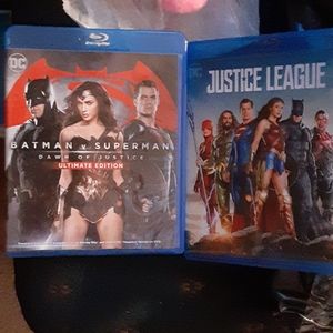 2 BatmanVSsuperman &,Justice League Blurays